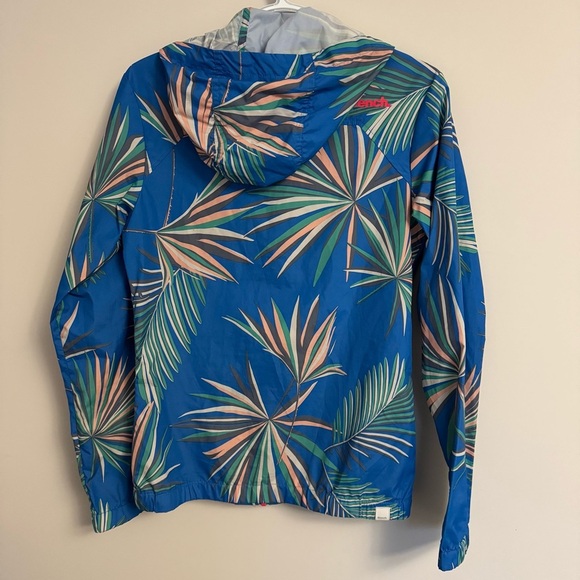 Tropical Blue Women's Rain Jacket - Picture 4 of 8